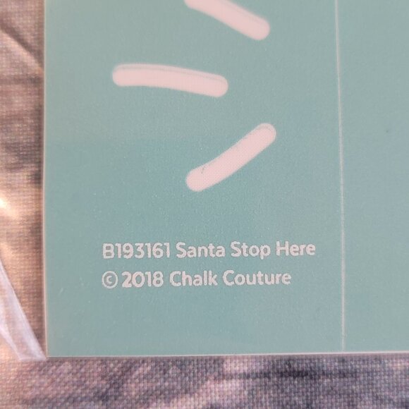 Santa Stop Here ~ Reuseable silk screen stencil 8 1/2 x 11 - Picture 2 of 2